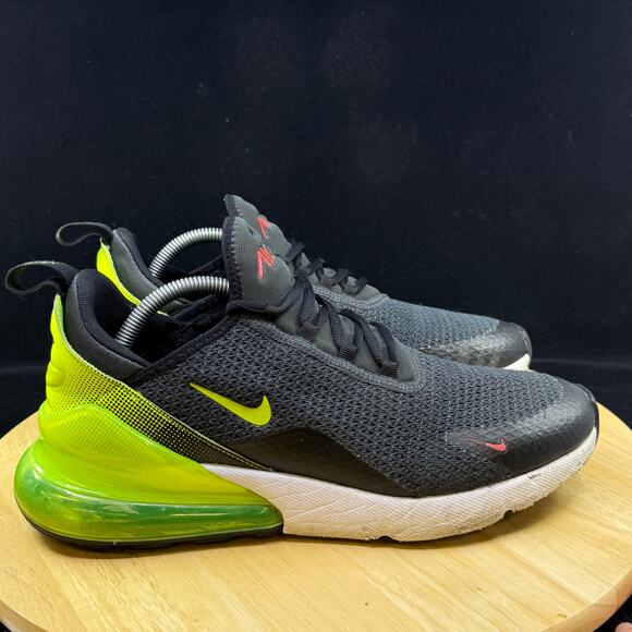 Nike Air Max 270 Anthracite Gray/ Green Mens Size 10 Athletic Shoes - Picture 5 of 8
